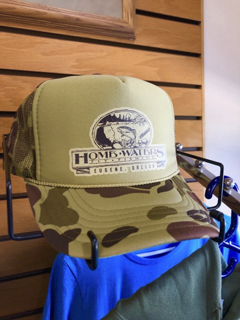 OTTO High Crown Camo Trucker Cap - Home Waters Fly Fishing