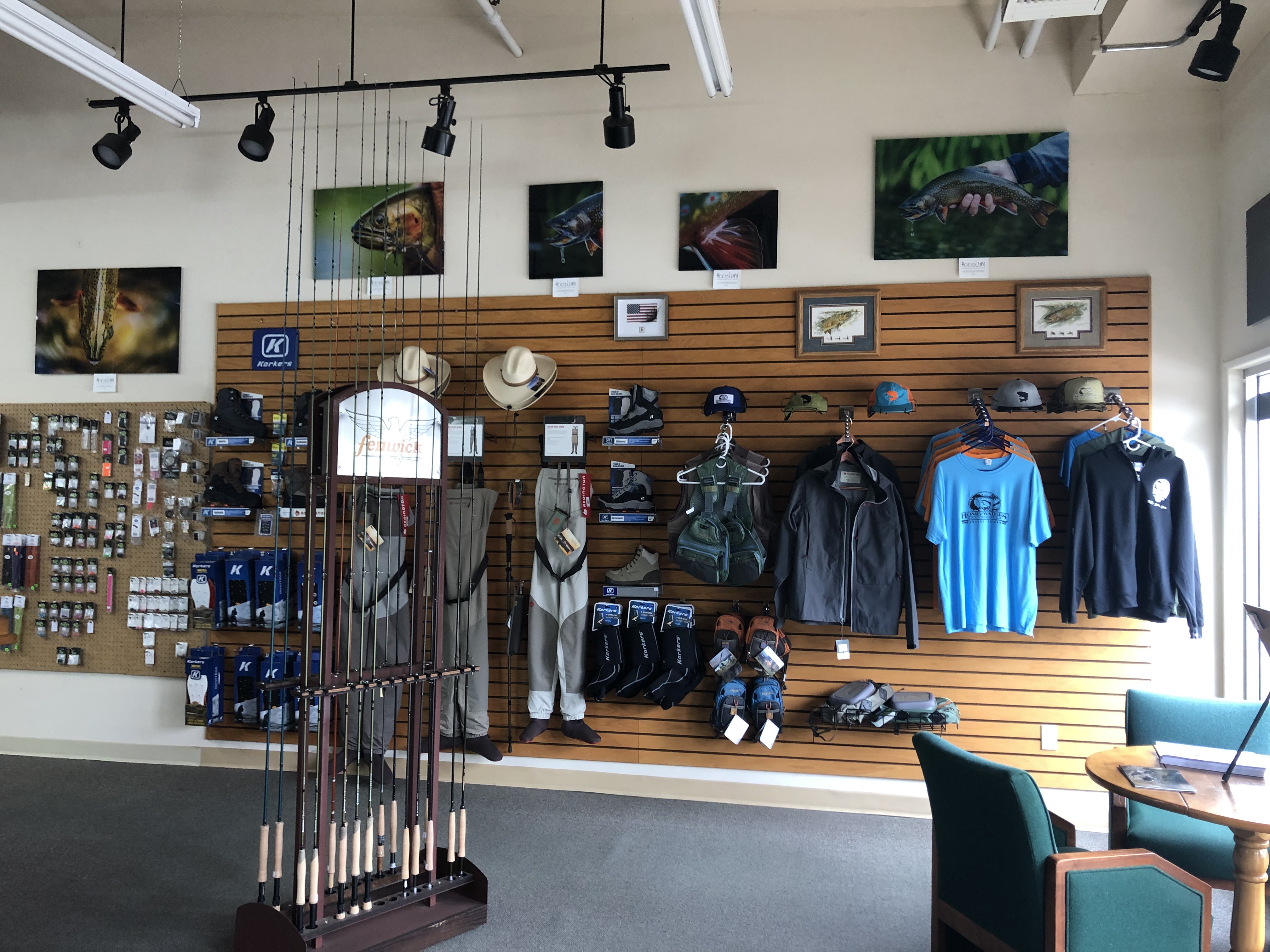 Home Waters Fly Fishing Shop interior - Home Waters Fly Fishing